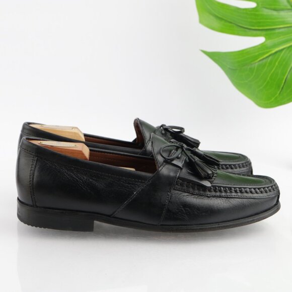 Johnston Murphy Mens Aragon II Loafer Size 9.5 M Black Tassel Kiltie Dress Shoes main image 9